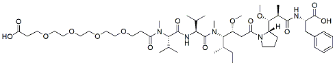 Molecular structure of the compound: Acid-PEG4-MMAF