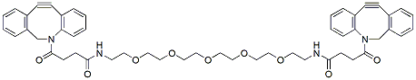 Molecular structure of the compound: Bis-DBCO-PEG5
