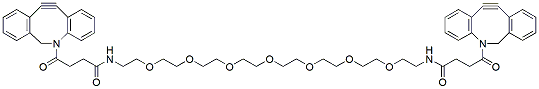 Molecular structure of the compound: Bis-DBCO-PEG7