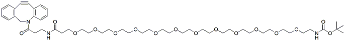 Molecular structure of the compound: DBCO-NHCO-PEG12-t-Boc Amine