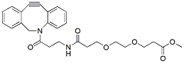 Molecular structure of the compound: DBCO-NHCO-PEG2-Methyl Ester