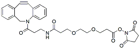 Molecular structure of the compound: DBCO-NHCO-PEG2-NHS Ester