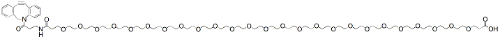 Molecular structure of the compound: DBCO-NHCO-PEG25-Acid
