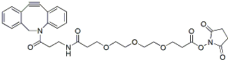 Molecular structure of the compound: DBCO-NHCO-PEG3-NHS Ester