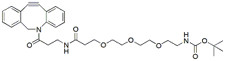 Molecular structure of the compound: DBCO-NHCO-PEG3-t-Boc Amine
