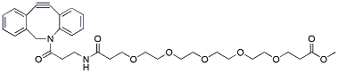 Molecular structure of the compound: DBCO-NHCO-PEG5-Methyl Ester
