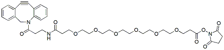 Molecular structure of the compound: DBCO-NHCO-PEG6-NHS Ester