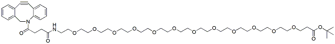 Molecular structure of the compound: DBCO-PEG12-t-butyl ester