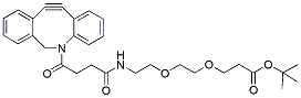 Molecular structure of the compound: DBCO-PEG2-t-butyl ester