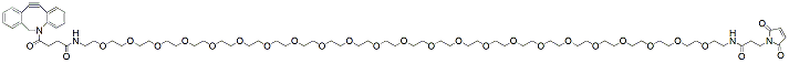Molecular structure of the compound: DBCO-PEG23-amido-Maleimide
