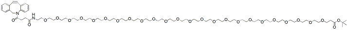 Molecular structure of the compound: DBCO-PEG24-t-butyl ester