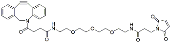 Molecular structure of the compound: DBCO-PEG3-amido-Maleimide