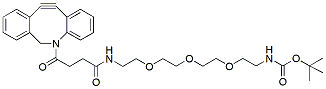 Molecular structure of the compound: DBCO-PEG3-NH-Boc