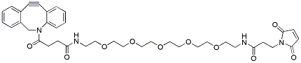 Molecular structure of the compound: DBCO-PEG5-amido-Maleimide