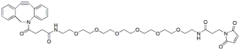 Molecular structure of the compound: DBCO-PEG6-amido-Maleimide