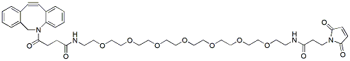 Molecular structure of the compound: DBCO-PEG7-amido-Maleimide