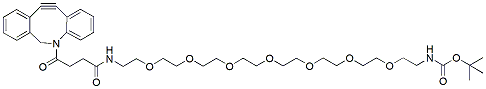 Molecular structure of the compound: DBCO-PEG7-NH-Boc
