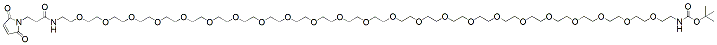 Molecular structure of the compound: Mal-amido-PEG23-Boc-amine