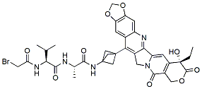 Molecular structure of the compound: Br-Val-Ala-NH2-bicyclo[1.1.1]pentane-7-MAD-MDCPT