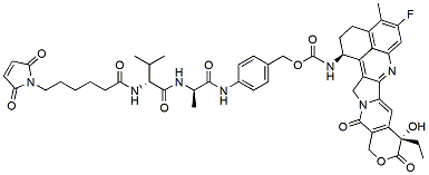 Molecular structure of the compound: MC-VA-PAB-Exatecan