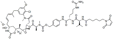 Molecular structure of the compound: Mal-VC-PAB-DM1