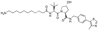 Molecular structure of the compound: (S,R,S)-AHPC-C10-NH2
