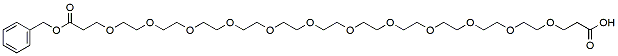 Molecular structure of the compound: Benzyloxy carbonyl-PEG12-acid