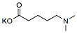 Molecular structure of the compound: potassium 5-(dimethylamino)pentanoate