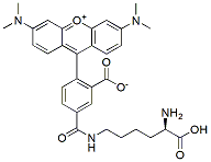 Molecular structure of the compound: 5-TAMRA labeled D-Lysine
