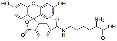 Molecular structure of the compound: FAM labeled D-Lysine