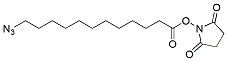 Molecular structure of the compound: 12-Azido-dodecanoyl-OSu