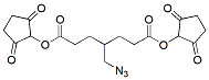 Molecular structure of the compound: Bis(2,5-dioxopyrollidin-1-yl) 4-(azidomethyl)heptanedioate