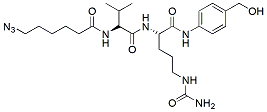 Molecular structure of the compound: 6-Azidohexanoyl-Val-Cit-PAB-OH