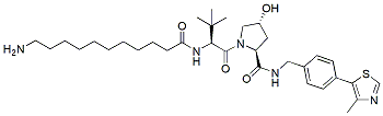 Molecular structure of the compound: (S,R,S)-AHPC-C10-NH2, HCl salt