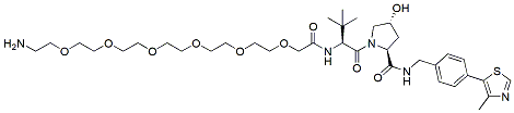 Molecular structure of the compound: (S,R,S)-AHPC-PEG6-amine, HCl salt