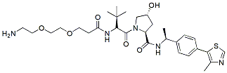 Molecular structure of the compound: (S,R,S)-AHPC-Me-PEG2-amine, HCl salt