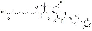 Molecular structure of the compound: (S,R,S)-AHPC-Me-C6 acid
