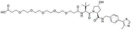 Molecular structure of the compound: (S,R,S)-AHPC-PEG5-COOH