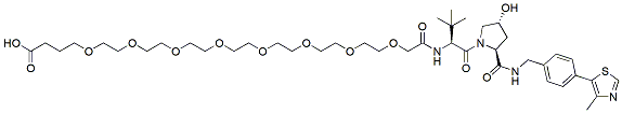 Molecular structure of the compound: (S,R.S)-AHPC-PEG8-acid
