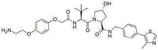 Molecular structure of the compound: (S,R,S)-AHPC-O-Ph-PEG1-NH2