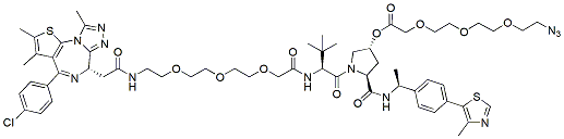 Molecular structure of the compound: PROTAC BRD4 Degrader-5-CO-PEG3-N3