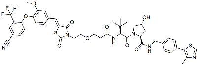 Molecular structure of the compound: PROTAC ERRalpha