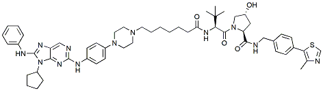 Molecular structure of the compound: PROTAC EGFR degrader 4