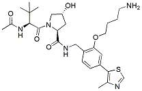 Molecular structure of the compound: (S,R,S)-AHPC-phenol-C4-NH2, HCl salt