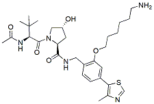 Molecular structure of the compound: (S,R,S)-AHPC-phenol-alkylC6-amine, HCl salt