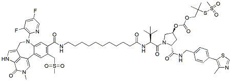 Molecular structure of the compound: GNE-987 GSH linker-1