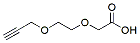 Molecular structure of the compound: Propargyl-PEG2-CH2COOH