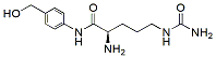 Molecular structure of the compound: (S)-2-Amino-N-(4-(hydroxymethyl)phenyl)-5-ureidopentanamide