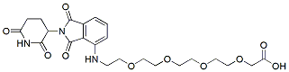 Molecular structure of the compound: Pomalidomide-PEG4-CH2CO2H