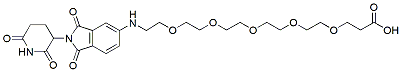 Molecular structure of the compound: Pomalidomide-5-PEG5-Acid
